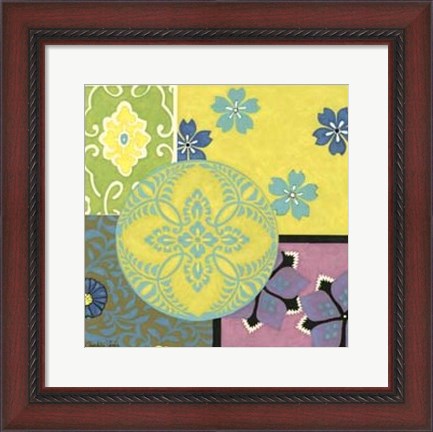 Framed Small Blooming Medallion II Print