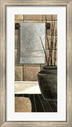 Framed Modern Bath Panel II Print