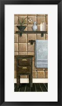 Framed Modern Bath Panel IV Print