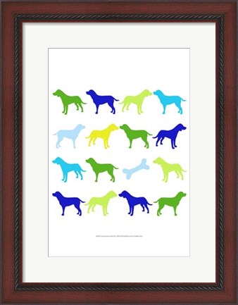 Framed Animal Sudoku in Blue III Print