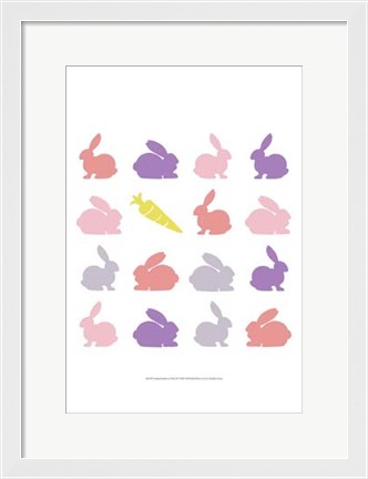 Framed Animal Sudoku in Pink II Print