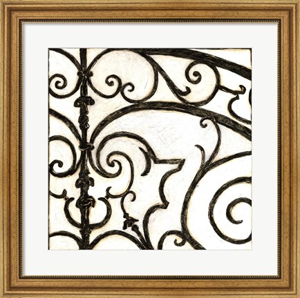 Framed Iron Gate I Print