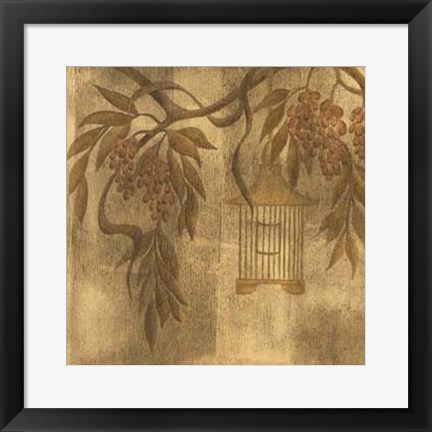 Framed Wisteria Vines II Print