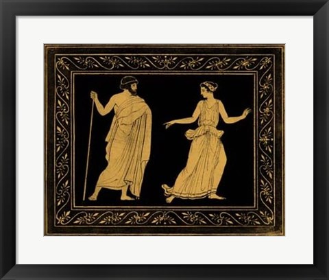 Framed Etruscan Scene I Print
