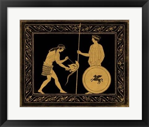 Framed Etruscan Scene IV Print