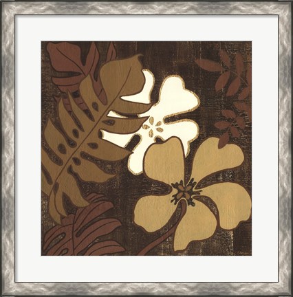 Framed Calypso Floral I Print
