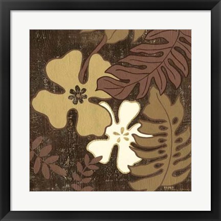 Framed Calypso Floral II Print