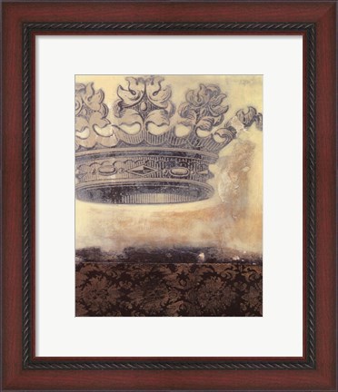 Framed Regal Crown I Print