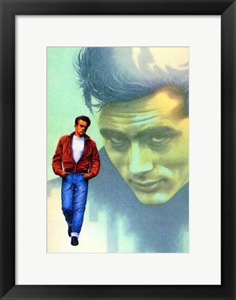 Framed Rebel Without a Cause Jame Dean Graphic Print