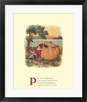 Framed Peter, Peter Pumpkin Eater Print