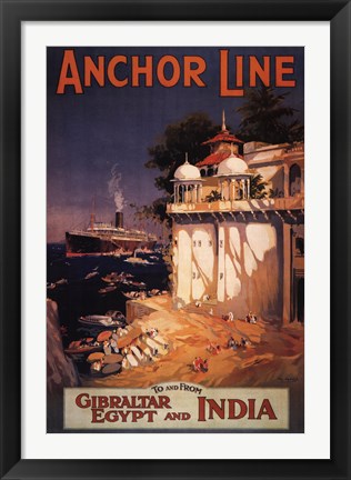 Framed Gibraltar and India I Print