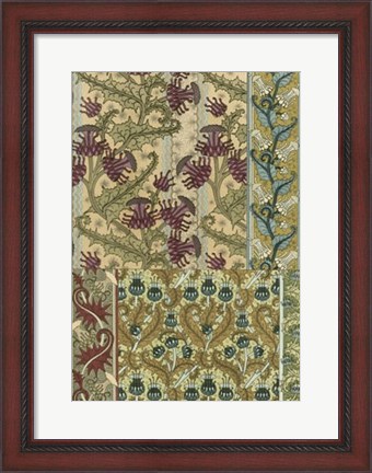 Framed Garden Tapestry IV Print