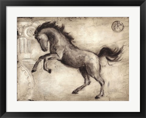 Framed Roman Horse II Print