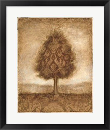 Framed Patterned Maple I Print