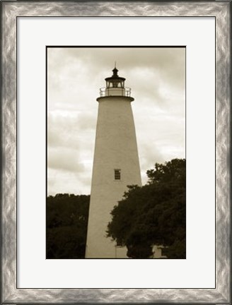 Framed Ocracoke Island Lighthouse Print