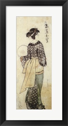 Framed Back View of Ohisa Print