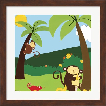 Framed Jungle Jamboree II Print