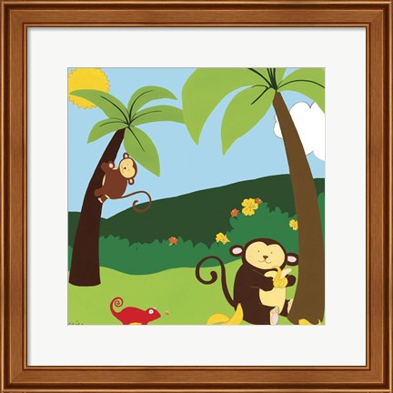 Framed Jungle Jamboree II Print