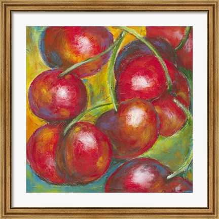 Framed Abstract Fruits III Print