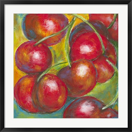 Framed Abstract Fruits III Print