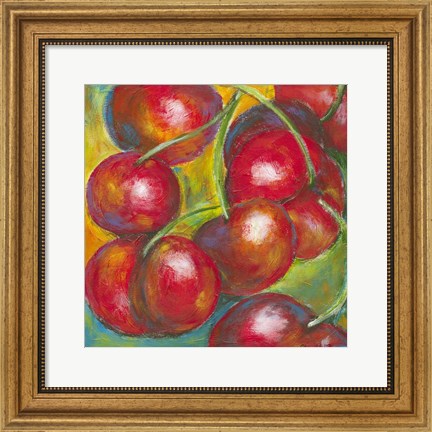 Framed Abstract Fruits III Print