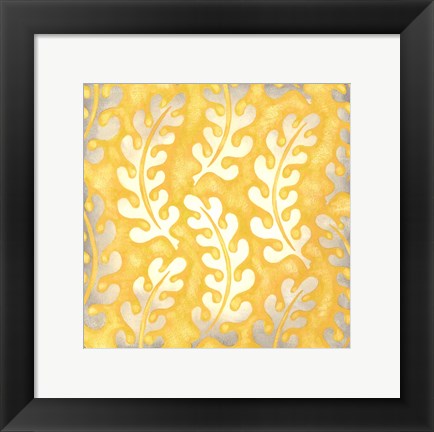 Framed Classical Leaves I Print