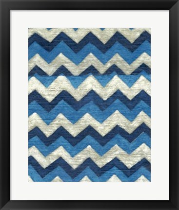 Framed Silk Road Ikat IV Print