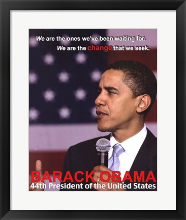 Framed 44th President Print