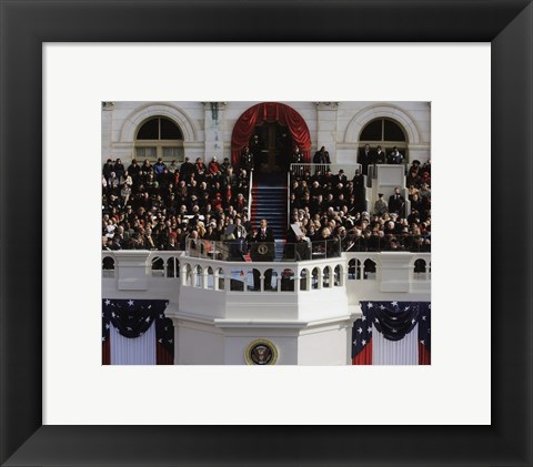Framed 2009 Barack Obama Inaugural Address Print