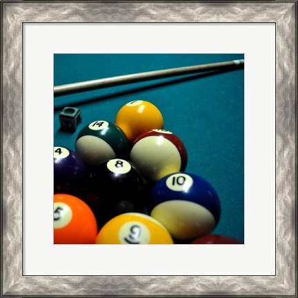 Framed Pool Table II Print