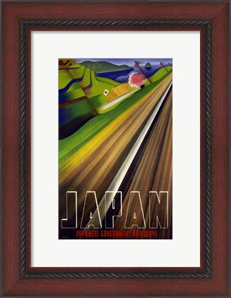 Framed Japanese Railways Print