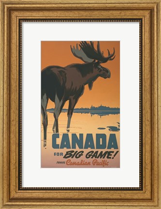 Framed Canada - For Big Game Print