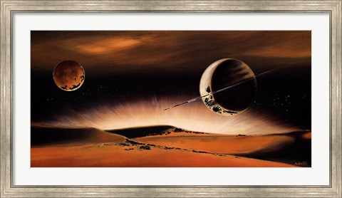 Framed Desert Planet  5 Print