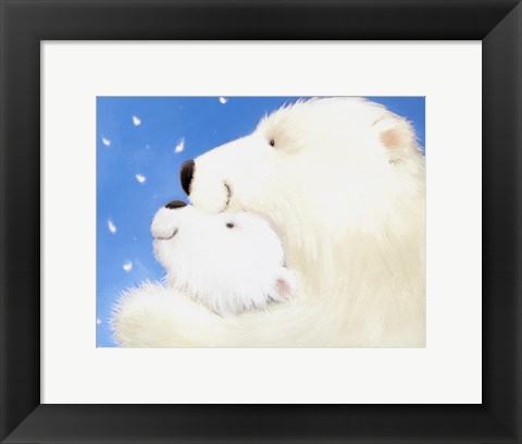 Framed Fluffy Bears III Print