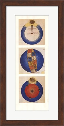 Framed Abstract Circles II, (The Vatican Collection) Print