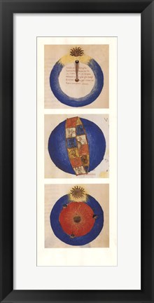 Framed Abstract Circles II, (The Vatican Collection) Print