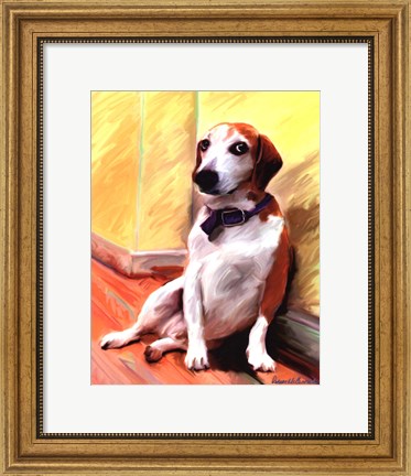 Framed Being a Beagle Print