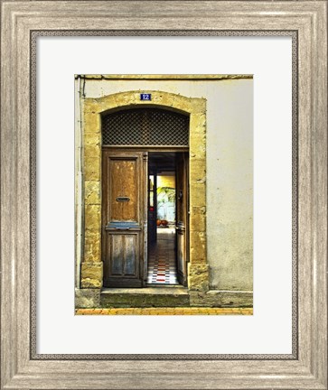 Framed Weathered Doorway III Print