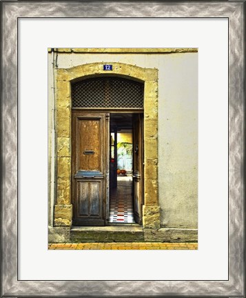 Framed Weathered Doorway III Print