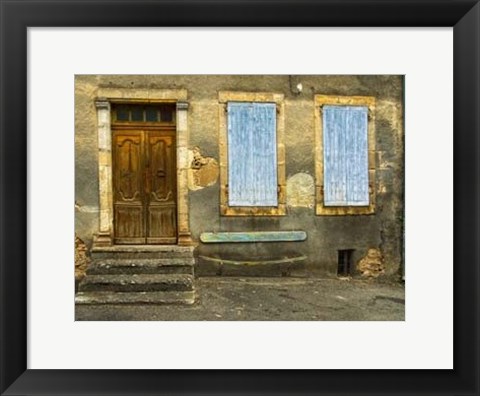 Framed Weathered Doorway V Print