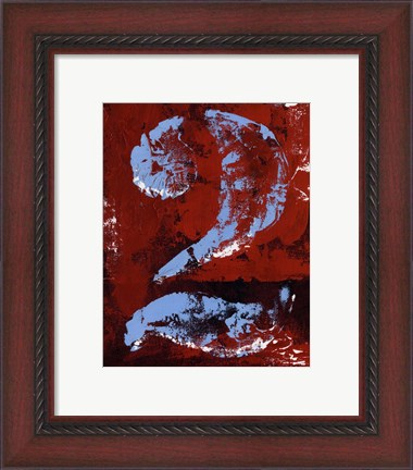 Framed Vintage Numbers II Print