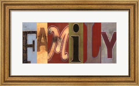 Framed Family Panel Print