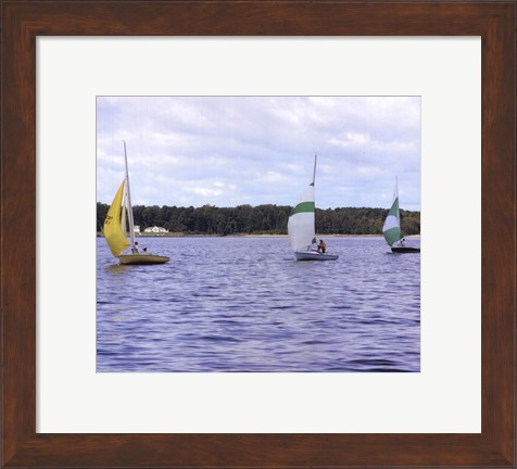 Framed Water Racing III Print
