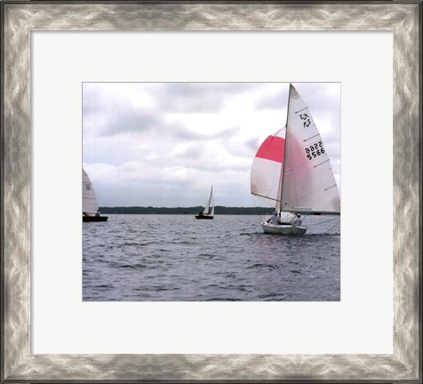 Framed Water Racing IV Print