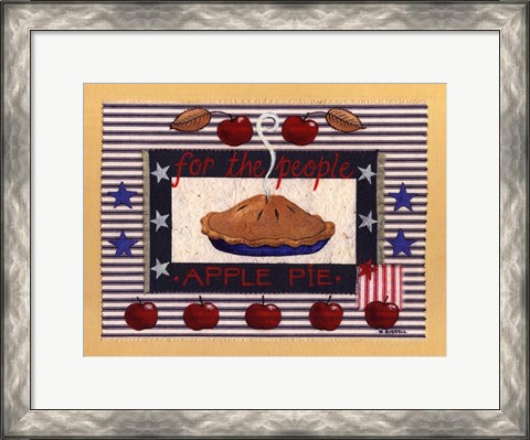 Framed Americanna Apple Pie Print