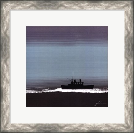 Framed Dusky Sea III Print
