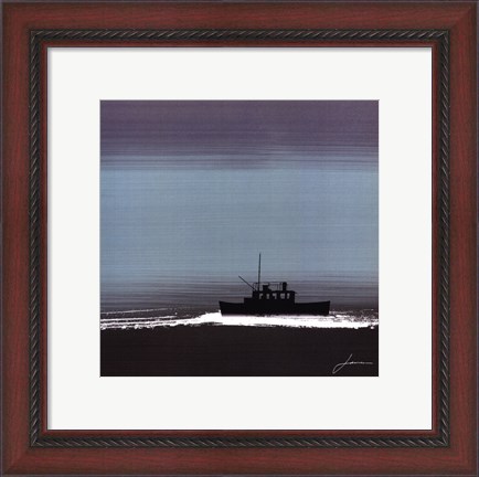 Framed Dusky Sea III Print