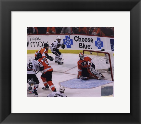 Framed Patrick Kane Game Winning Goal 2009-10 Stanley Cup Finals (#23) Print