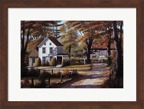 Framed Rustling Leaves Print