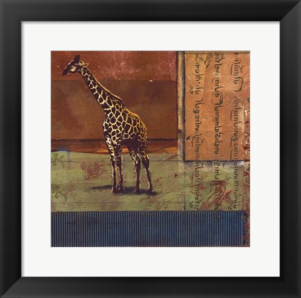 Framed Serengeti Giraffe Print